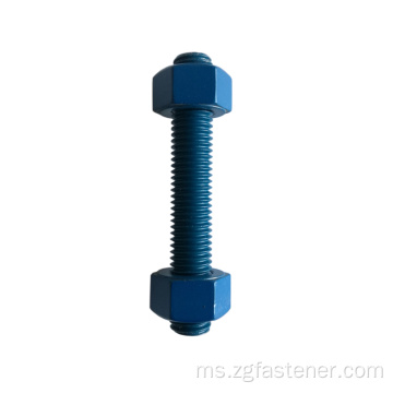 Bolt stud rod berulir berwarna bersalut warna